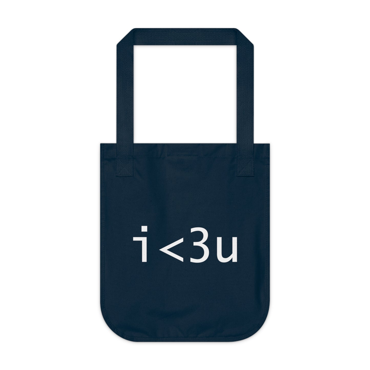 i<3u organic canvas tote_