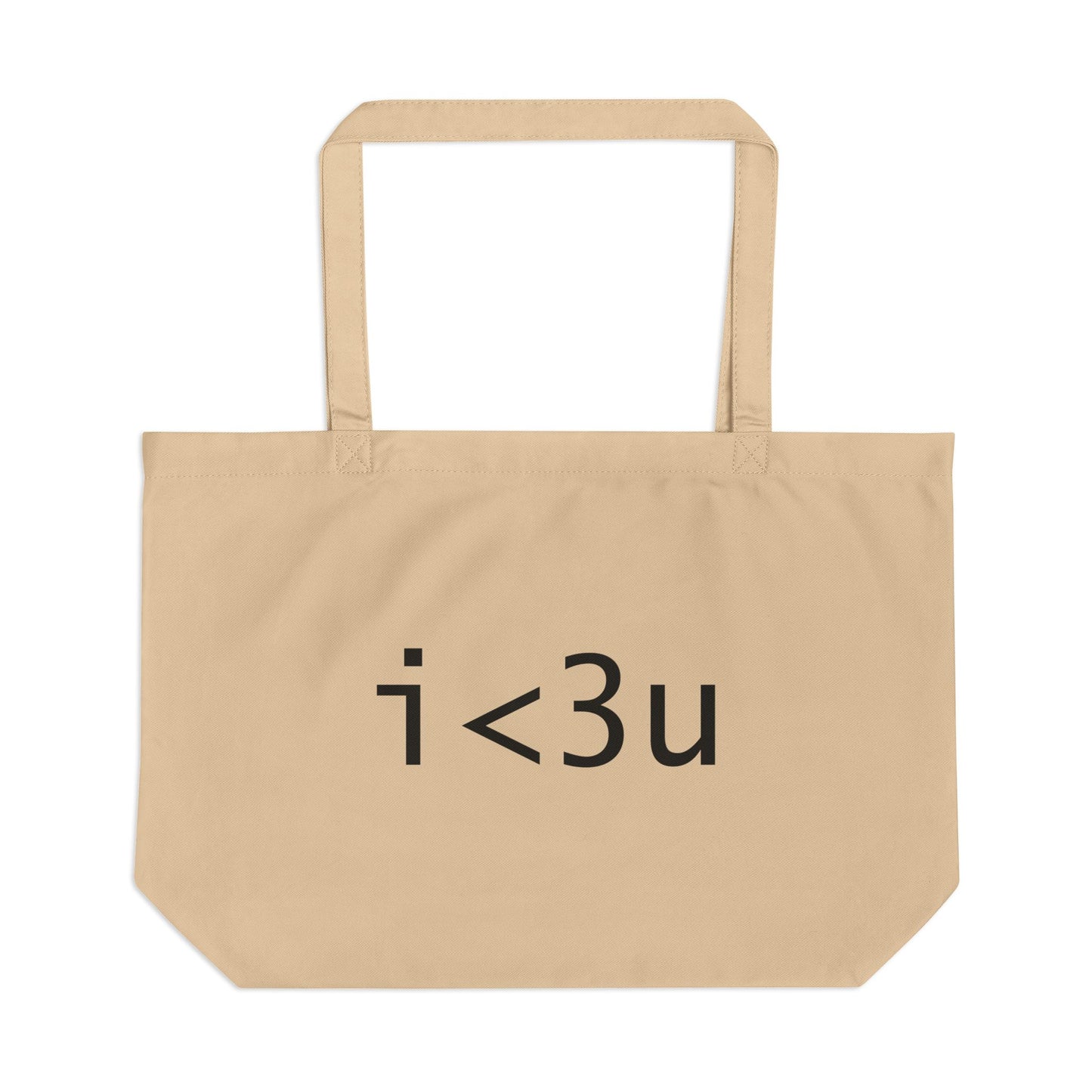 i<3u large canvas tote_