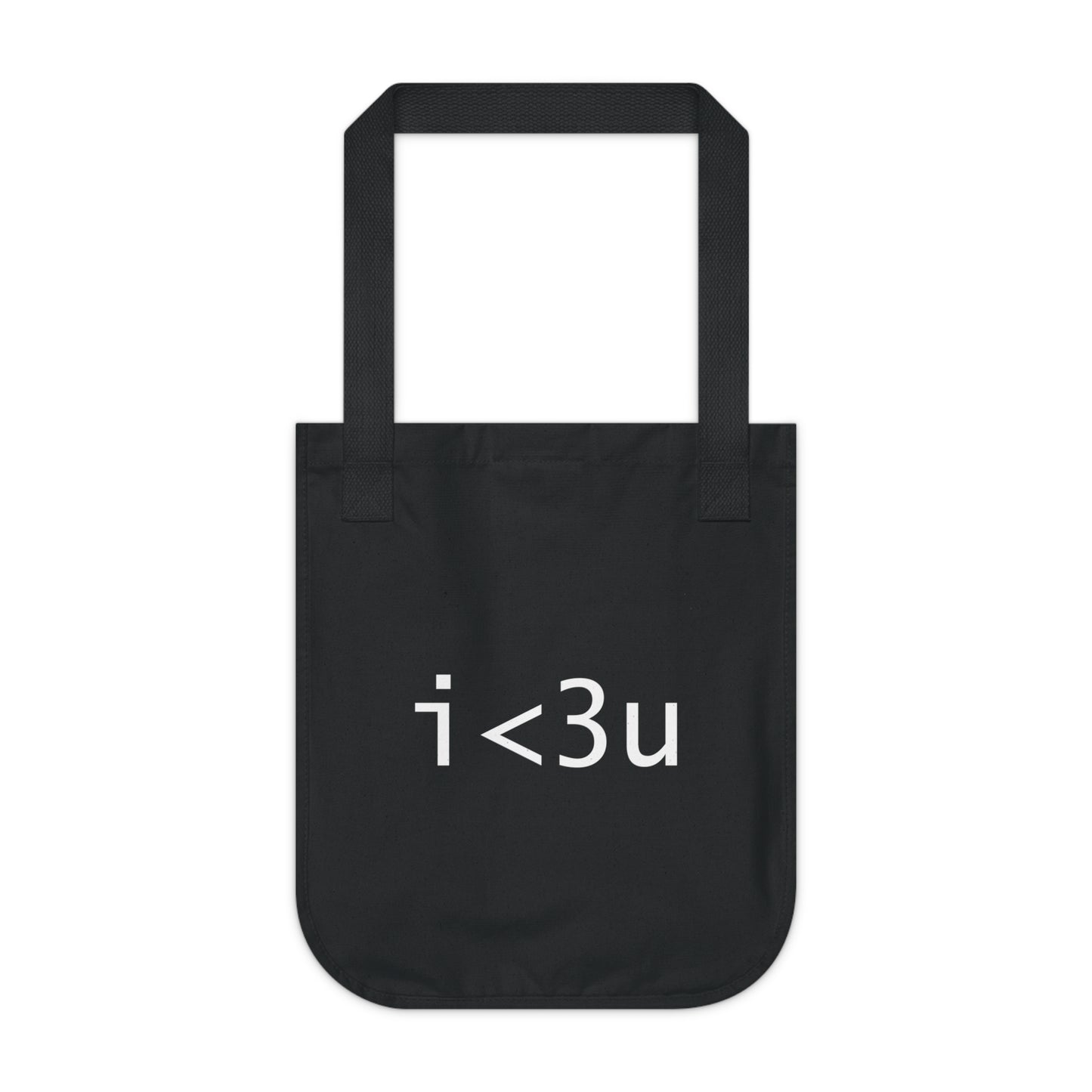 i<3u organic canvas tote_