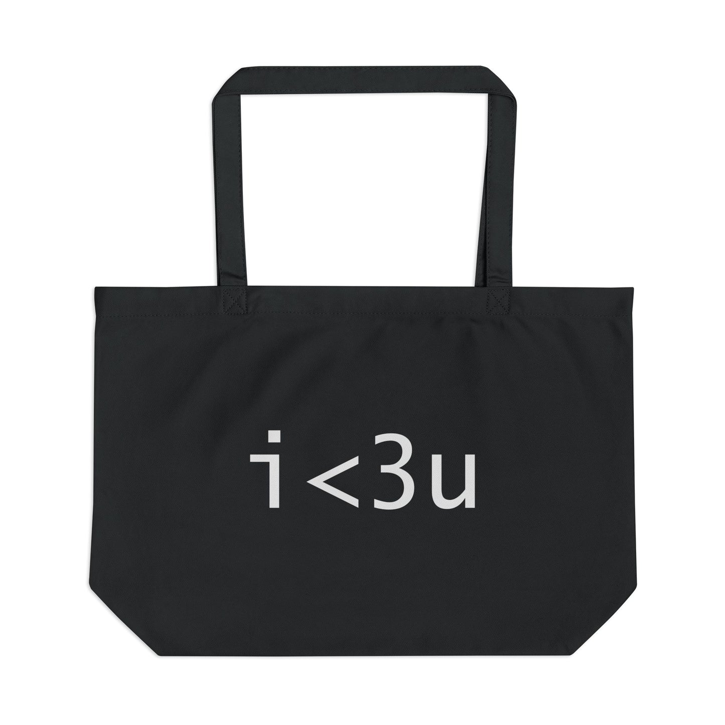 i<3u large canvas tote_