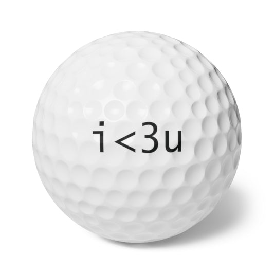 i<3u golf balls, 6 pack_